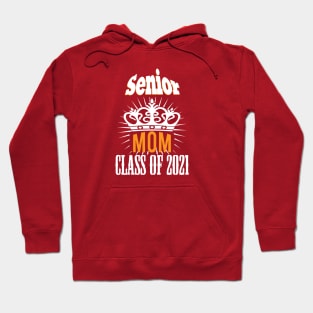 FASHGL Senior Mom T-Shirt Women Class of 2021 Tee Cute Heart Hoodie